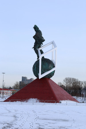 MOSCOW, RUSSIA - FEBRUARY 10, 2015: Monument to the gladiator Spartacus in Moscowのeditorial素材