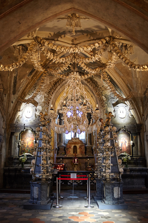 The church of bones in Sedlec Ossuary (Kuta Hora - Czech Republic)のeditorial素材