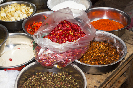 This is a photo of some condiment, was taken in SiChuan, China.のeditorial素材