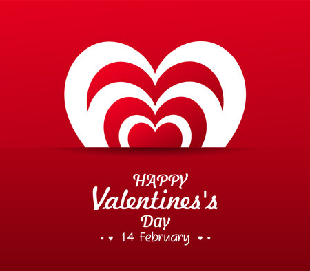 Valentines day greeting card Valentines day background Happy valentines day greeting background Valentines day background with beautiful heatsのイラスト素材