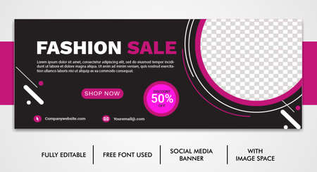 Digital business marketing promotion timeline social media cover templateのイラスト素材