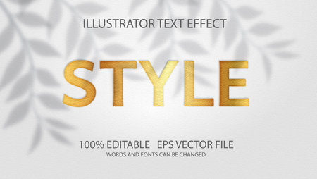 Editable text effect in paper work styleのイラスト素材