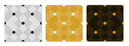 Set of abstract geometric seamless patterns Abstract geometric graphic design print Seamless...
