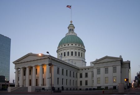 Old Courthouse in St Louis at sunrise