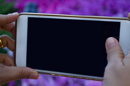 People are on the phoneの写真素材