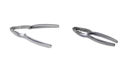Crab pliers on a white background