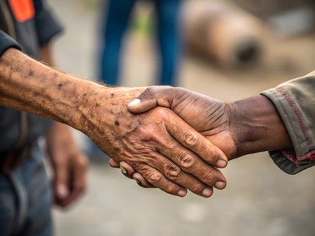 As for many hands joining forces, ready to fight, ready to cooperate, go together as a teamの素材