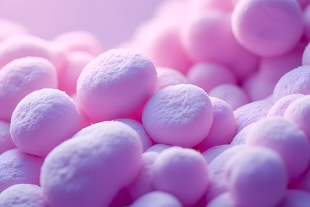 macro image of many white blood cells created using AIの素材