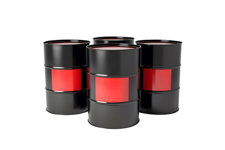 fuel tank  on a white background,with clipping pathの素材