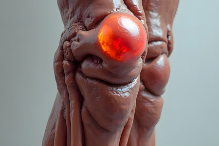 the knee is the joint between the upper and lower legs. It is joint-like and can be folded, stretched, and stretchedの素材