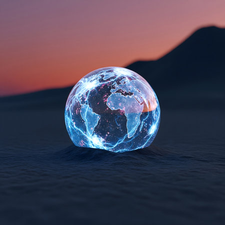 A visually striking image showcasing a range of modern electronic devices - a desktop computer, a laptop, a tablet, and a smartphone - all displaying the same website interface. The devices are seamlessly connected by a glowing, abstract digital network represented by interconnected nodes and lines, suggesting data synchronization and connectivity. Set against a dark backdrop with subtle digital patterns, the scene emphasizes the integration of technology and the interconnectedness of multiple screens in today's digital landscape. This image is ideal for illustrating concepts of responsive web design, cross-platform compatibility, cloud computing, and the Internet of Thingsの素材