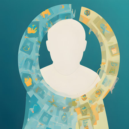 A compelling conceptual image  the duality of online and offline identity. On one side, a person stands in a dimly lit, urban alley, representing the real world. The other side shows a digital, cybernetic face composed of circuit lines and data, with a half-mask symbolizing anonymity. Floating avatars representing social connections and online presence are linked to the digital half. This visual is perfect for themes of cybersecurity, social media, online privacy, digital transformation, and the hidden self.の素材