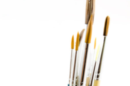 blur brush on white backgroundの写真素材