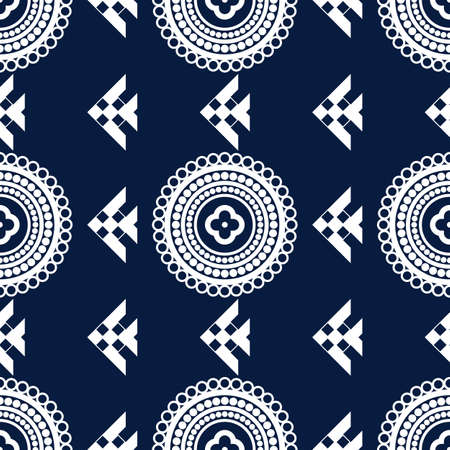 Geometric ethnic pattern seamless Design for fabric,ceramic,packaging,tile,carpet,wallpaper,clothing,wrapping, etc.のイラスト素材