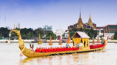 Royal Thai bargesのeditorial素材