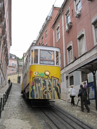 Lisbon. Lift Gloria.のeditorial素材