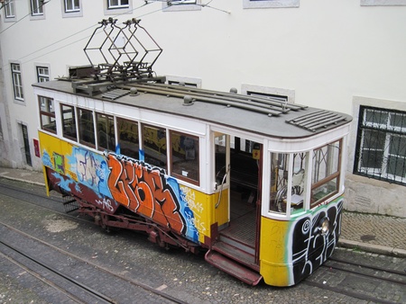 Lisbon. Lift Gloria.のeditorial素材