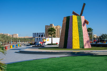 "RAK, RAK/UAE - 2/14/2020: Happy Ras al Khaimah Sign during an outdoor festival in the United Arab Emirates"のeditorial素材
