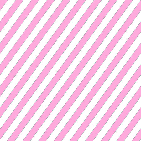 Pink square vector Valentine's Day wrapping paper background with angled pink and white stripes for holiday themes.のイラスト素材