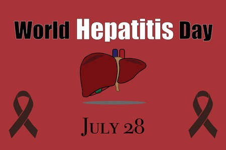 World Hepatitis Day Background for Liver Disease Awareness July 28