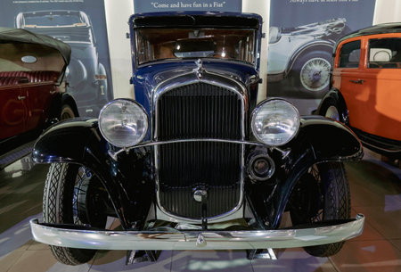 "7/31/2021 - Sharjah, UAE: 1932 Plymouth Crysler a classic antique American car.のeditorial素材