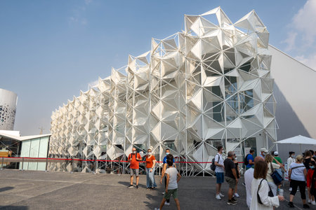 "11.6.2021 - Dubai, UAE - Japan Pavilion Expo 2020  Al Foshan District a global event on  future innovation"のeditorial素材