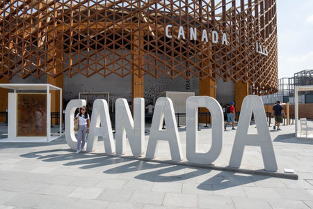 "10.22.2021 - Dubai, UAE - Canada Pavilion  in Expo 2020 Jubilee District a global event on sustainability and future innovation"のeditorial素材