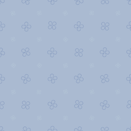 Seamless background with four petals. All elements are divided into groupsのイラスト素材