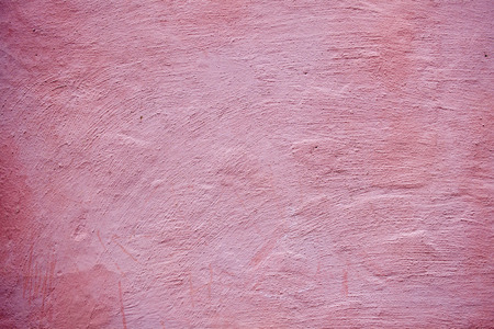 Vintage Pink surface of the plastered wall