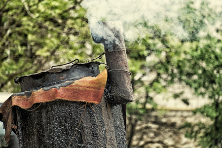 Boil with boiling resinの写真素材