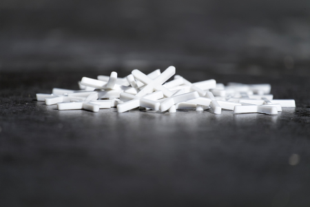 White remote crosses for laying tilesの写真素材