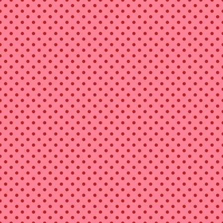 Pink polka dot background. Seamless pattern. Vector.のイラスト素材