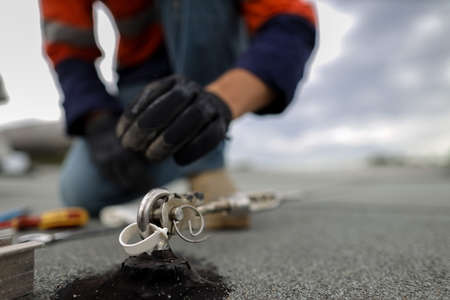 Safety workplace industrial rope access working at heights fall arrest, abseiling stainless 16 MM...
