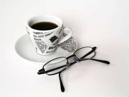 Coffe Cup with glassesの写真素材
