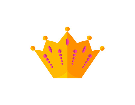 Vector gold crowns. Vector illustrationのイラスト素材