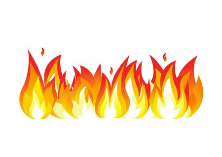 Fire effect. fire burning light effects. Vector illustration eps 10.のイラスト素材