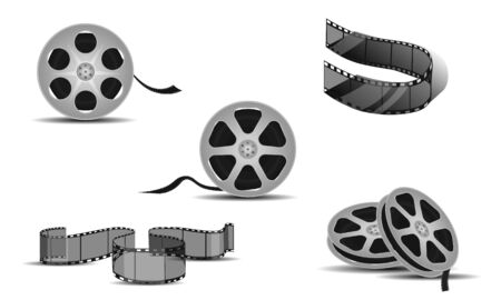 Set of film frameのイラスト素材