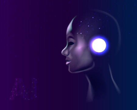 AI, Artificial intelligence. Ai digital brain. AI background. Neural netrwork concept backdropのイラスト素材