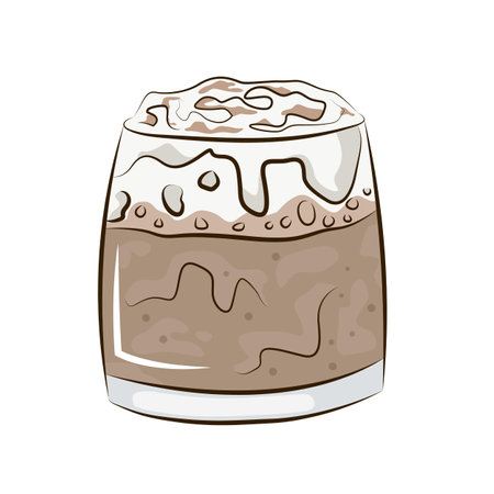 Hot and cold coffee beverage. Drink cup vector flat icon. Vector illustration EPS10のイラスト素材