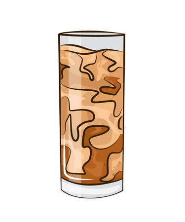 Hot and cold coffee beverage. Drink cup vector flat icon. Vector illustration EPS10のイラスト素材
