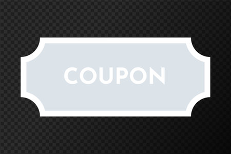Coupon promotion sale. Coupon fashion ticket card. Coupon discount. Vector illustration EPS10のイラスト素材