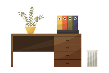 Home office element and equipment. Vector illustration EPS10のイラスト素材