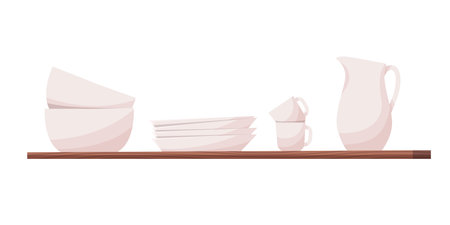 Kitchen room interior. Kirchen symbol. Constructor element to build your own design. Vector illusttration EPS10のイラスト素材