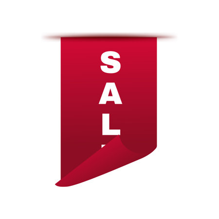 Price tag vector. Ribbon sale banner.のイラスト素材