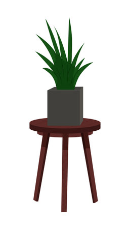 Garden outdoor furniture. Furniture for rest relaxation cartoon vectorのイラスト素材