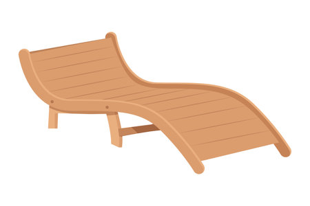 Garden outdoor furniture. Furniture for rest relaxation cartoon vectorのイラスト素材