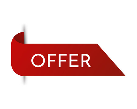 Price tag vector. Ribbon sale banner. Isolated vector illustration EPS10のイラスト素材