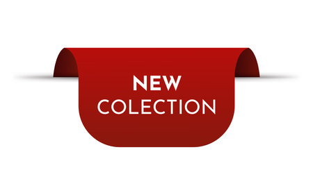 Price tag vector. Ribbon sale banner. New collection tag. Isolated vector illustration EPS10のイラスト素材