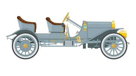 An old retro car.のイラスト素材