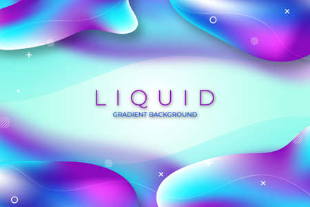 Stylish Holographic Vibrant liquid Gradients backgroundのイラスト素材